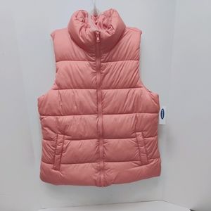 Old Navy ~ Antique Coral ~ size medium Puffer Vest